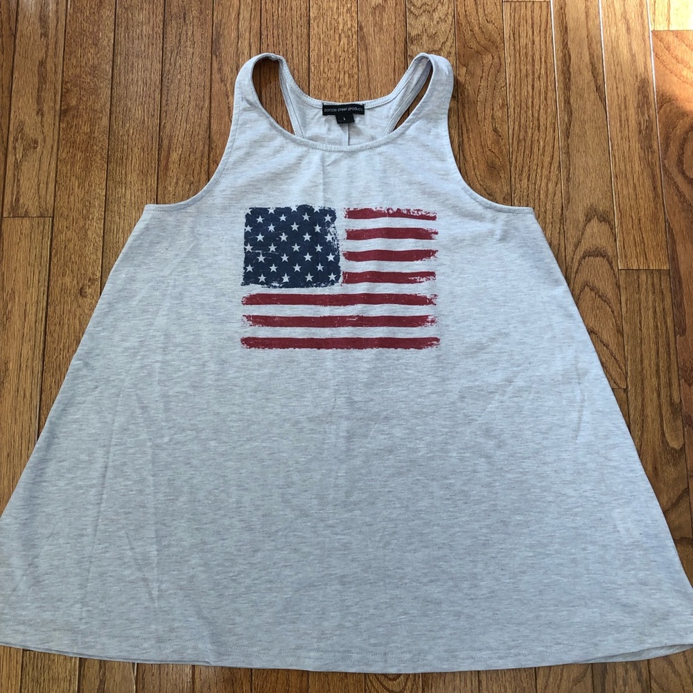 Parade Street Products flag racer-back tank